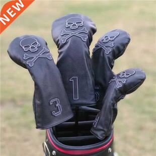 SKULL Golf Woods Headcovers Covers For Driver Fairway Putte