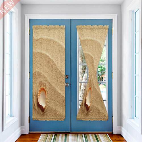 Small Seashell On Golden Sand Blinds Curtains for Living