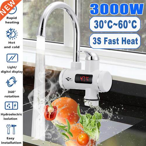 Tankless Instant Hot Water Faucet Heater Electric Kitchen