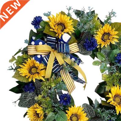 40cm Artificial Wreath Spring Wreath for Wedding Party Fron