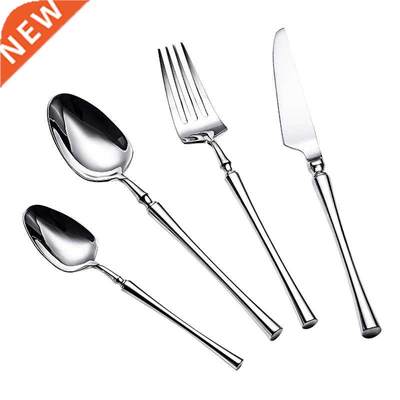 24pcs/lot Korean Food Portable Cutlery 304 Stainless Steel T