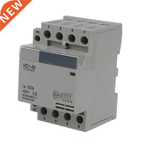 5 mm DIN Support via AC400V 6A 4-pin Modular Househd AC