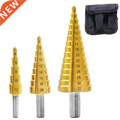 PCS 4-12mm 4-20mm 4-2mm HSS Straight Groove Step Drill Bit