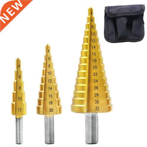 PCS 4-12mm 4-20mm 4-2mm HSS Straight Groove Step Drill Bit