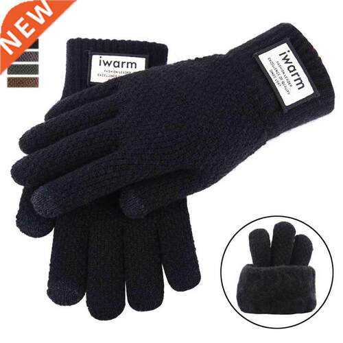 Winter Men Knitted Gloves Screen High Quality Male Mitten Th