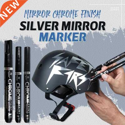 Silver Mirror Marker DIY Paint Mirror Chrome Finish Water