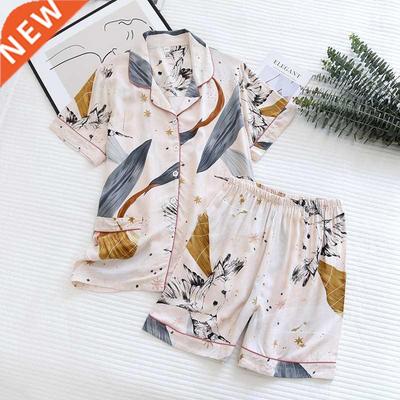 New 100% viscose long-sleeved trousers ladies pajamas suit s