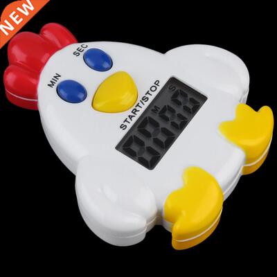 1pcs Mini Plastic Chicken Home Kitchen Timer 99 Minutes 59'