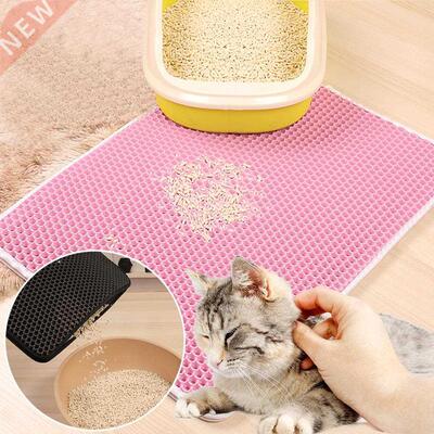 Waterproof Pet Cat Litter Mat Doule-Layer EVA Cats Mat