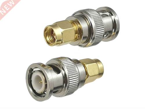 10pcs Connector Adapter SMA Male Plug to BNC Male Plug RF Co