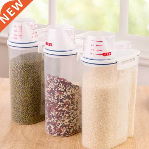 2L Portable Plastc Food Storage Box Contaner Ktchen Food