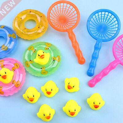 5Pcs/set kids Floating Bath Toys Mini Swimming Rings Rubber
