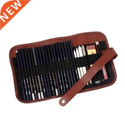24 Slots Soft Roll Pen Holder Cover Painting Proffesional B