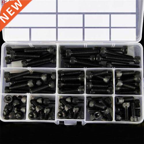 M6CH2 92pcs M6 12.9 Grade Carbon Steel Hex Socket Cap Head