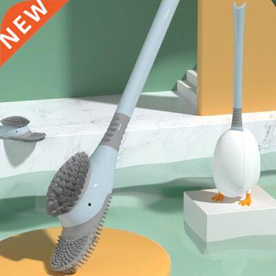 40%HOTToilet Brush Curved Head Adjustable Angle TPR