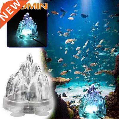 HOOMIN Aquarium Decorations Underwater LED Colorful Fish