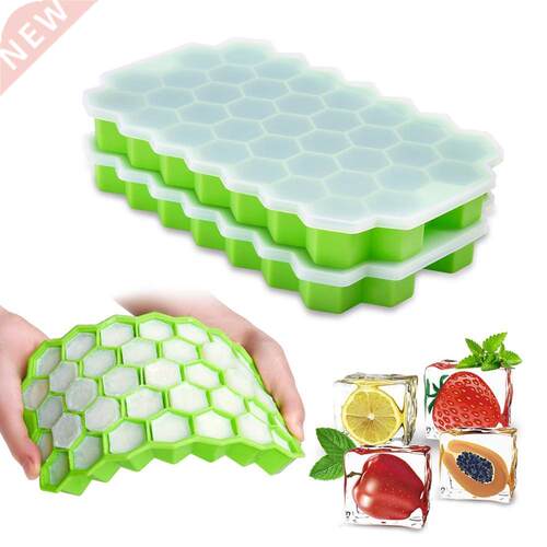 2pcs Kitchen Ice Cube Tray Silicone Summer Fruit Ice Cube