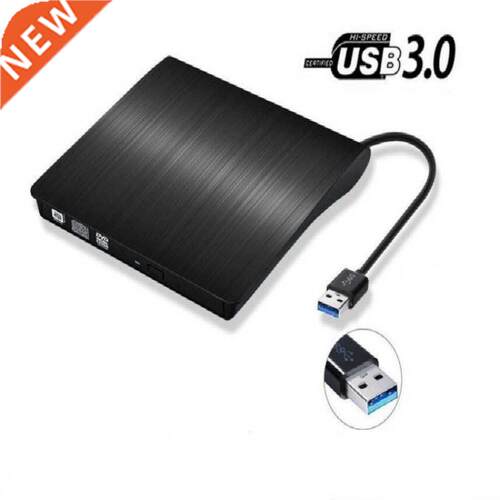 External USB 3.0 High Speed DL DVD RW Burner CD Writer Slim