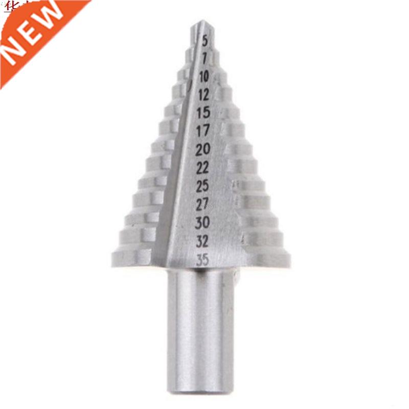 13 Step HSS Spiral Grooved Conical Cone Drill Bit Hole Cutte