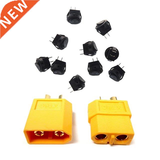 Pack of 5 Pairs XT60 Connector Pairs & 10Pcsx AC 3A/250V