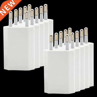 10PCS EU Plug USB Charger Phone Adapter charging for apple i
