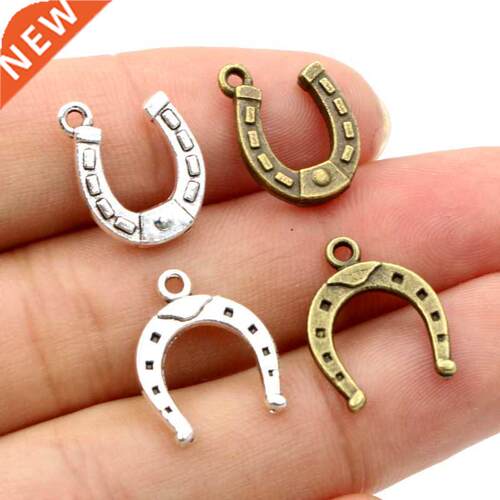 30pcs Charms Lucky Horseshoe Horse 16x13mm Antique Bronze Si