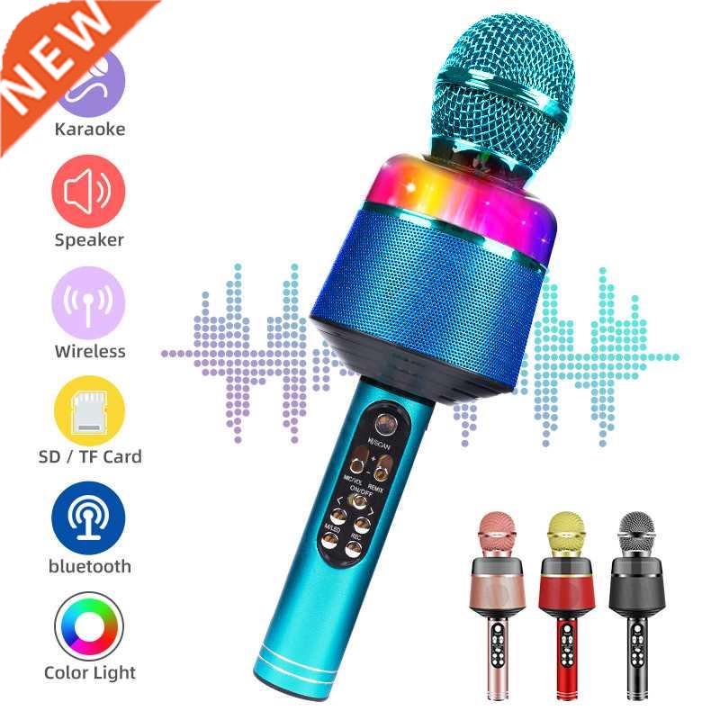 Bluetooth Wireless Microphone Handheld Karaoke Mic USB Mini