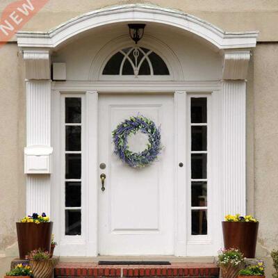 Artificial Wreath, Door Wreath 17 Inch Lavender Spring