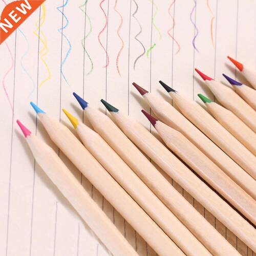 12 Colors Colorful Pencil Students Drawing Writing Pencil Se