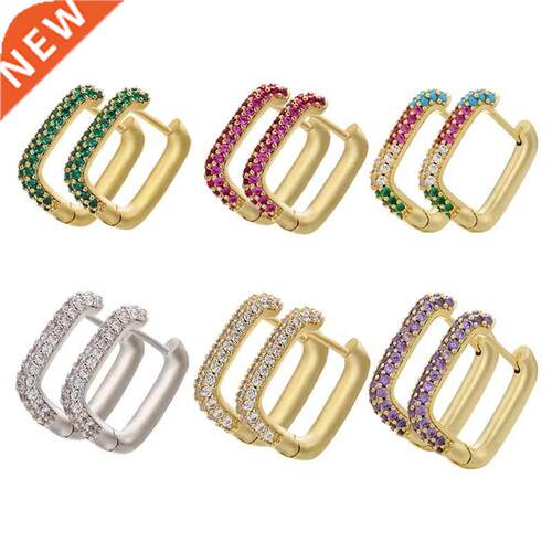 ZHOU NEW Hoop earrngs gold/slver color small hoop earrngs