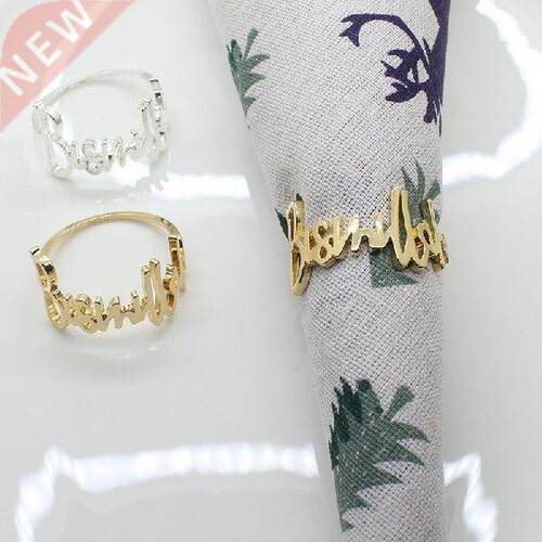 42MM Alloy Metal Napkin Rings for Wedding Table Decoration