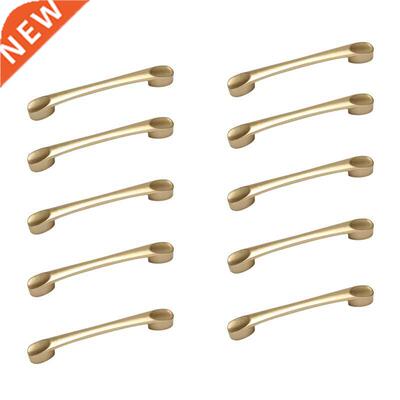 10Pcs Cabinet Arch Pull,Gold Furniture Handle, 96mm Screwhol