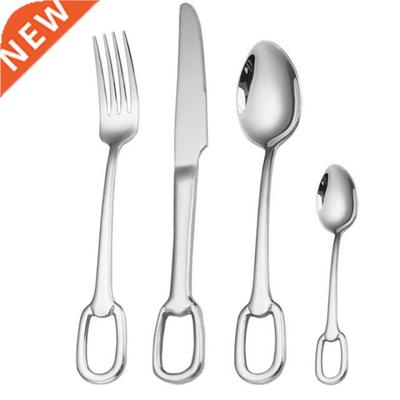 4Pcs/Set Stainless Steel Portable Cutlery Set,Modern Tablewa