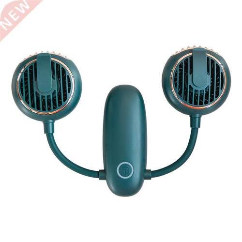 WT-F38 Desktop Handheld Double Head Folding Neck Fan 360 Deg