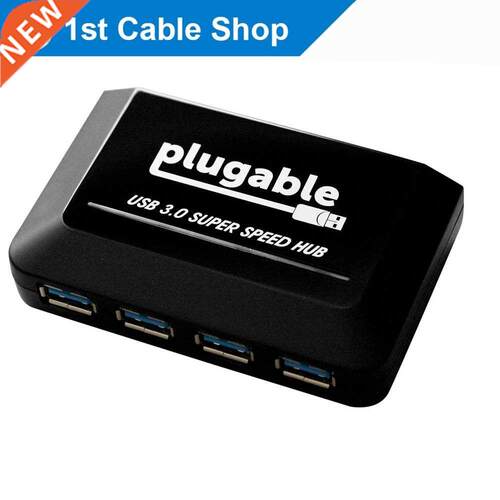 4-port USB 3.0 Hub with power port 适用于 PC laptop external