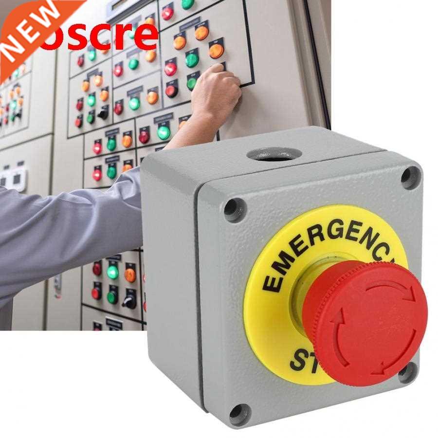 Aluminum Switch Box 1 Button Emergency Stop Control Operatio