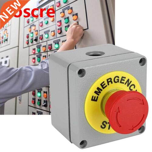 Aluminum Switch Box 1 Button Emergency Stop Control Operatio