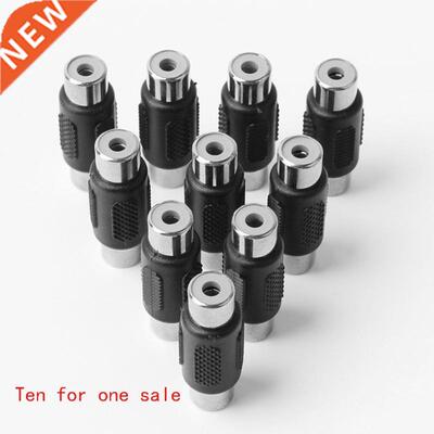 10pcs RCA AV Female to Female F/F Joiner Coupler Audio Adapt