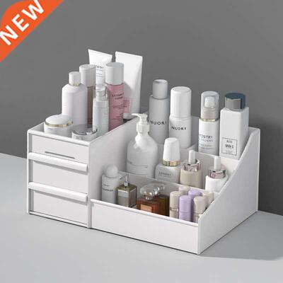 Large Capacity Cosmetic Makeup Organizer Drawers Plastic Bat