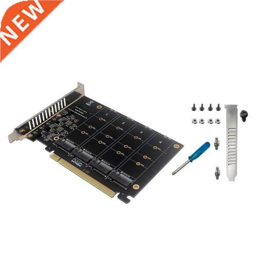 4-Dsk NVME RAD PC-E X16 Dapter Card Array Expanson Card