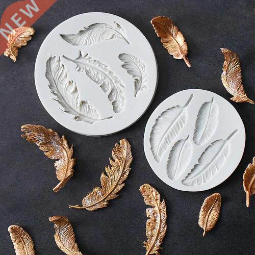 Feather Sugar uttons Silicone Mold Fondant Mold Cake Decora