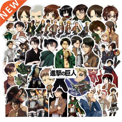 10/40/50Pcs Attack on Titan Cartoon Diy Stickers Decoration