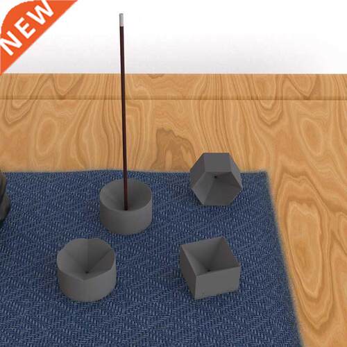 Silicone Mold for Cement incense holder Tray Geometric desi