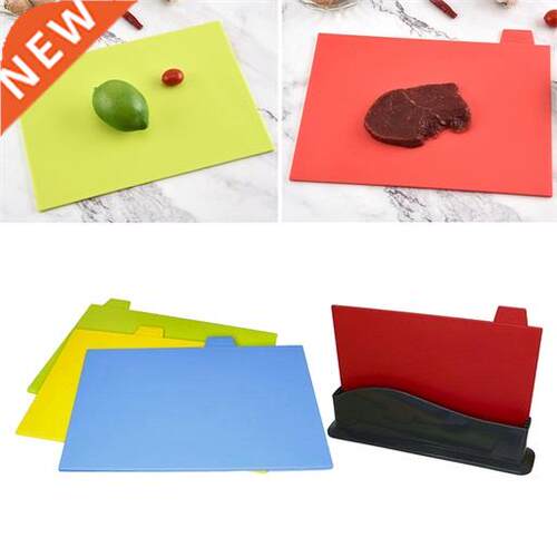 4pcs/set Cutting Board Food Cutting Mat Color Coded For