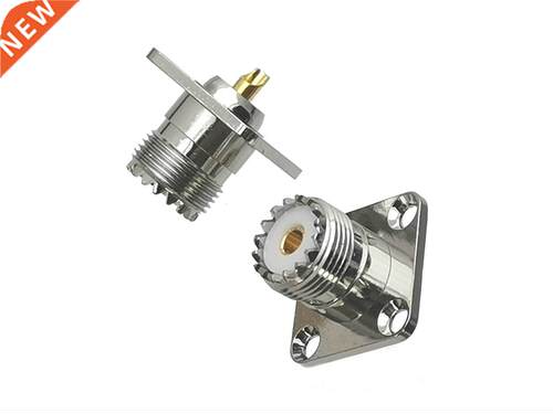 Connector UHF SO9 Female Jack 4-holes Flange Solder for Pa