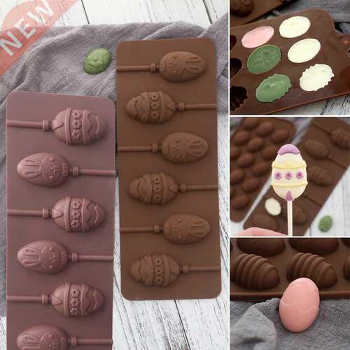 Silicone Lollipop Silicone Mold Easter Egg Shape Cake Molds