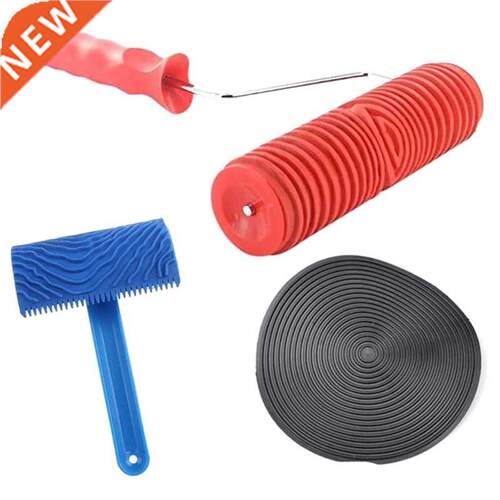 3 PCS Rubber Wood Granng Pantng Tool Set for Wall Decora