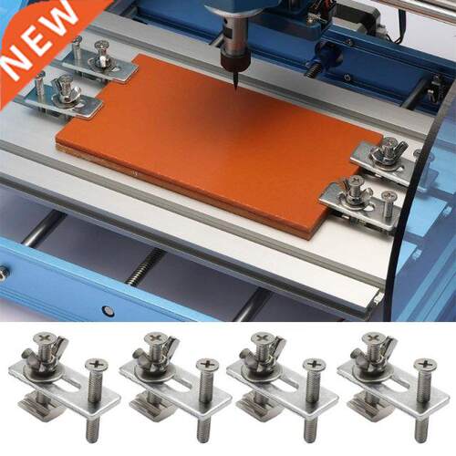 4 Pcs M6 T-Track Hold Down Clamp Kt Press Plate for Table S