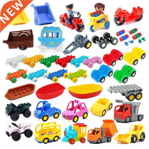 Traffic Big Building Blocks Vehicle Accessories Compatible b