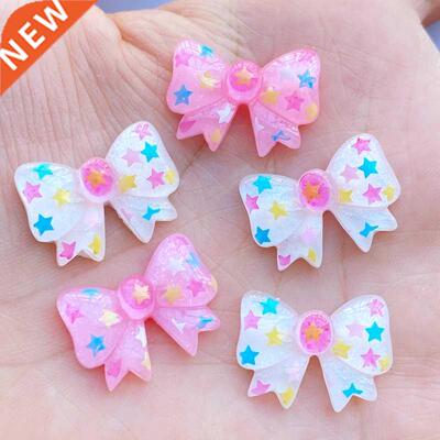 20Pcs New Mixed Lovely Bow Flat Back Resin Scrapbooking DIY